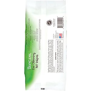 TropiClean Ear Cleaning Wipes for Dogs, 50 count