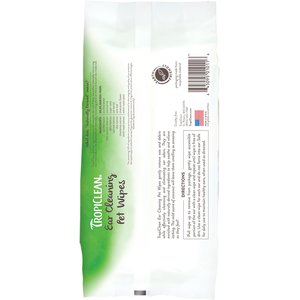 TropiClean Ear Cleaning Wipes for Dogs, 50 count