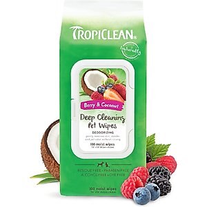 TropiClean Deep Cleaning Deodorizing Dogs Wipes