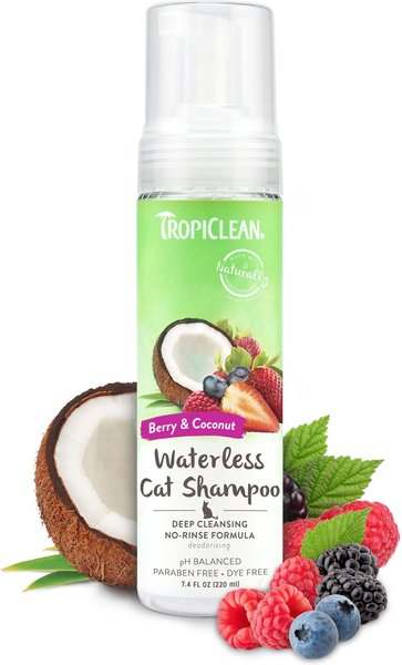 TropiClean Waterless Deep Cleaning Cat Shampoo, 7.4-oz bottle slide 1 of 9
