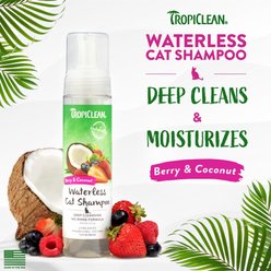 TropiClean Waterless Deep Cleaning Cat Shampoo, 7.4-oz bottle slide 2 of 8