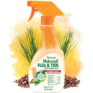 TropiClean Natural Flea & Tick Spray for Dogs & Bedding
