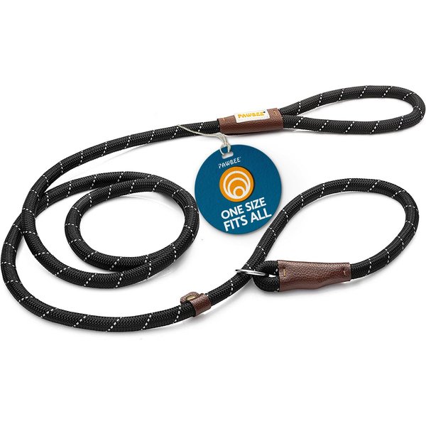 PAWBEE Slip Rope Training Dog Leash, 6ft long, 1/2in wide