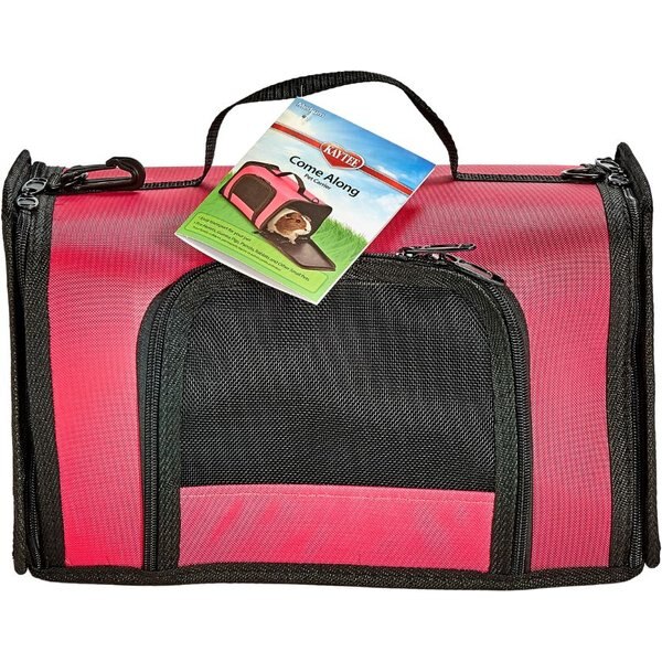LIVING WORLD Small Animal Carrier, Purple & Grey, Small
