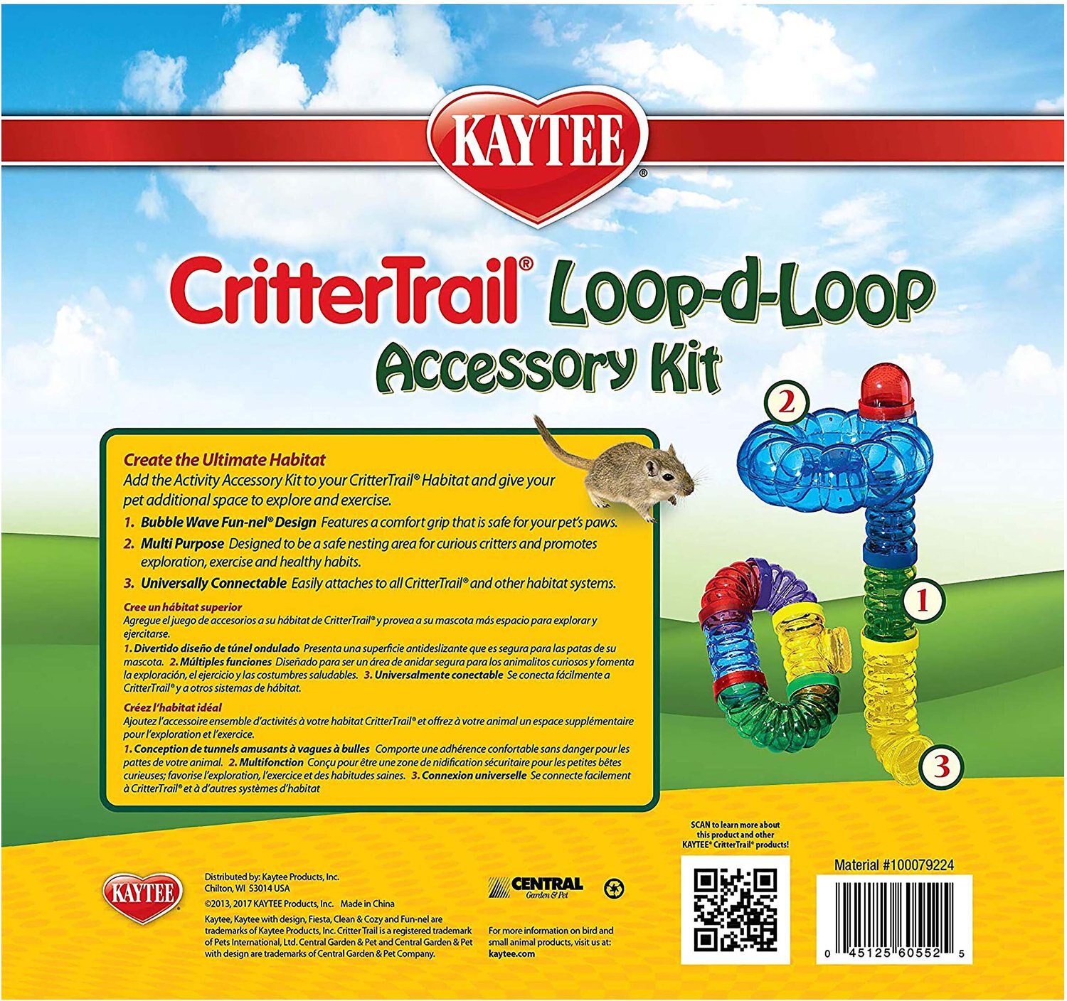 Free Shipping New Kaytee CritterTrail Accessory Activity Kit 