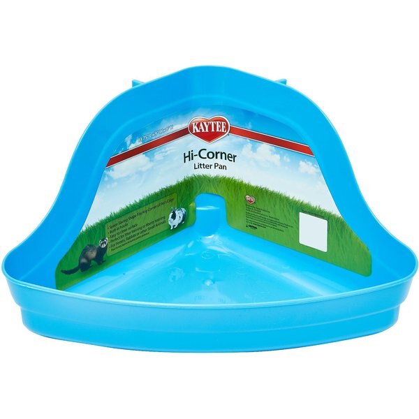 KAYTEE HCorner Small Animal Litter Pan, 13.75in