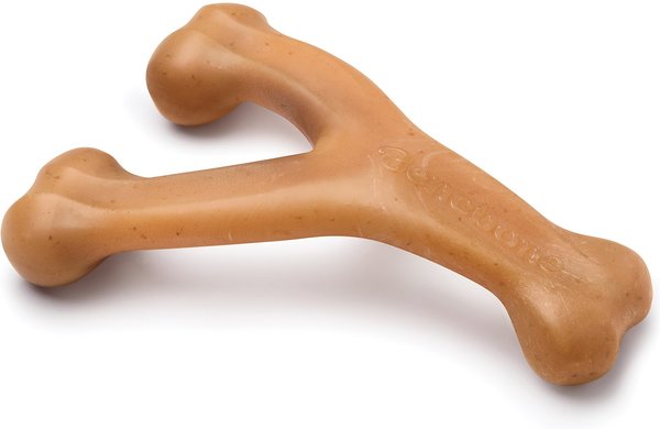 Benebone Rotisserie Chicken Flavor Wishbone Tough Dog Chew Toy, Large slide 1 of 8