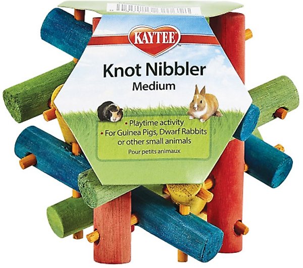 KAYTEE Nut Knot Nibbler Small Animal Chew Toy, 4in