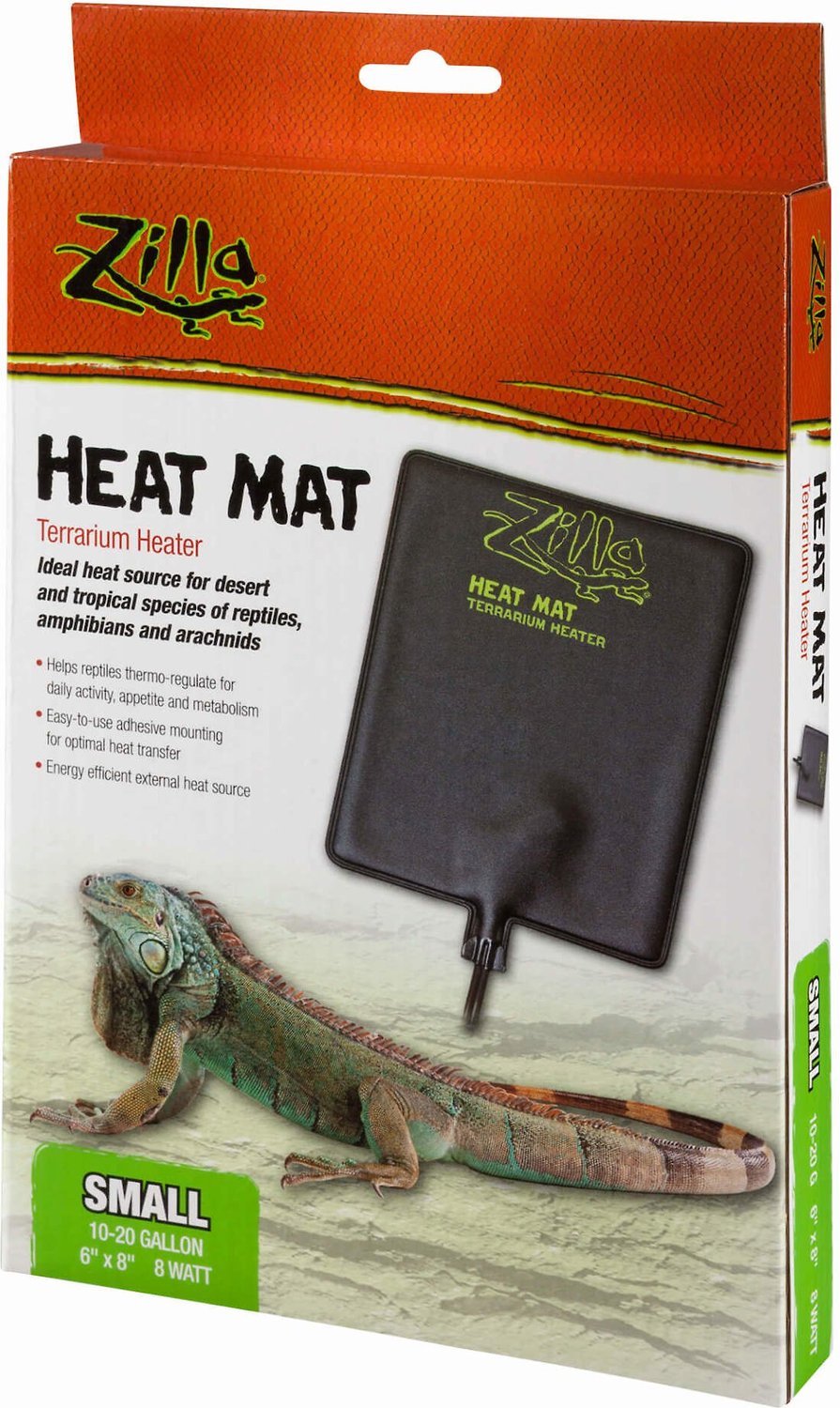 ZILLA 1020gal Terrarium Heat Mat Reptile Heater, 8watt