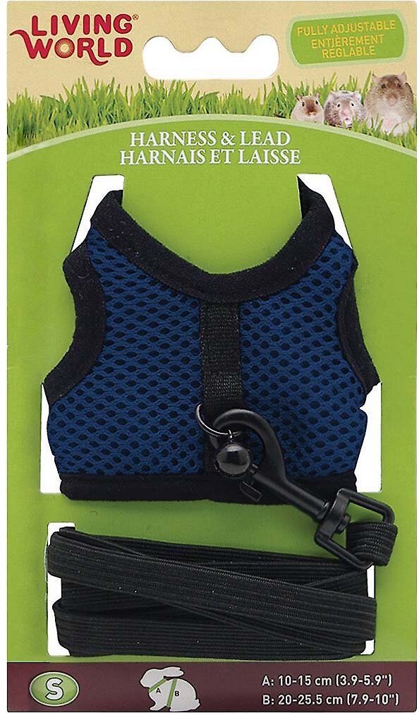 LIVING WORLD Small Animal Harness & Lead, Color Varies, Small