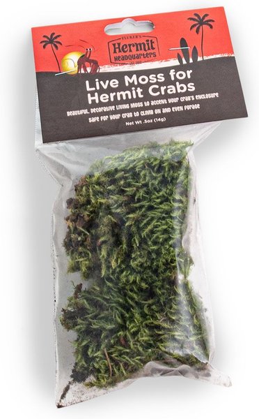 FLUKER'S Live Moss for Hermit Crabs, .5-oz bag 