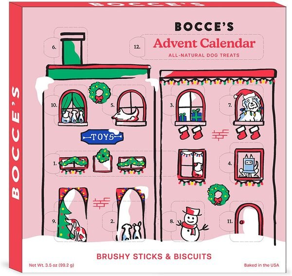 BOCCE'S BAKERY 12 Day Advent Calendar Soft & Chewy Dog Treats, 3.5-oz bag - Chewy.com BOCCE'S BAKERY 12 Day Advent Calendar Soft & Chewy Dog Treats, 3.5-oz bag - Chewy.com