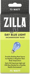 Zilla Day Blue Light Incandescent Reptile Bulb, 75-watt