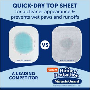 Hartz Home Protection Miracle Guard Dog Potty Pads, Regular, 50 count