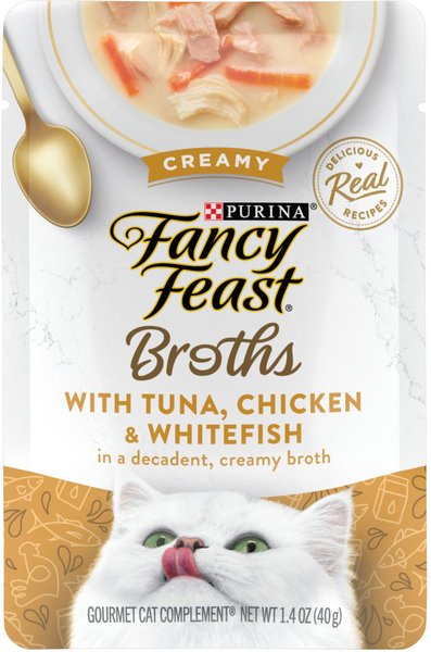 fancy feast broths calories