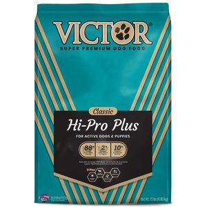 VICTOR Classic Hi-Pro Plus Formula Dry Dog Food, 15-lb bag