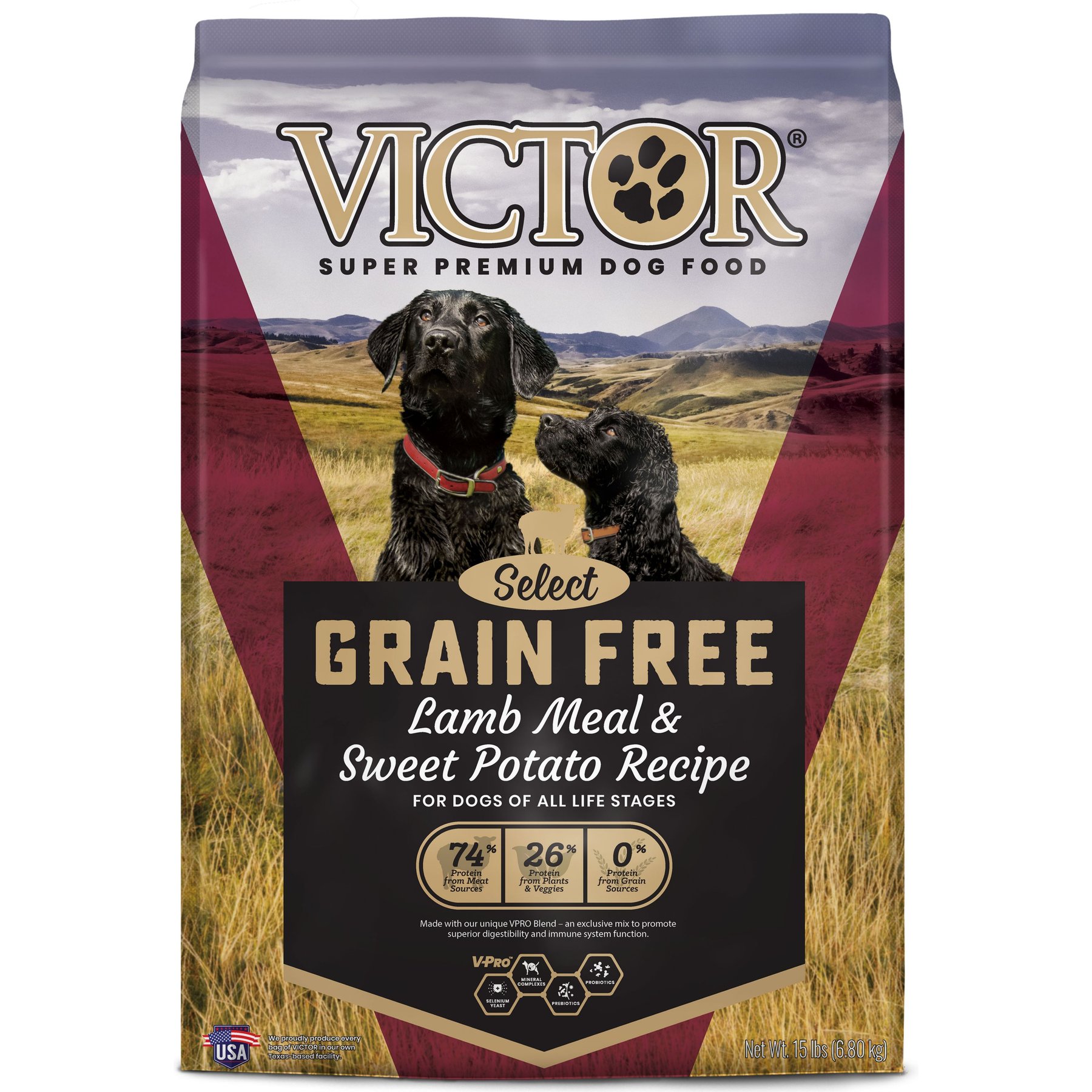 VICTOR Select Lamb Meal Sweet Potato Recipe Grain Free Dry Dog Food