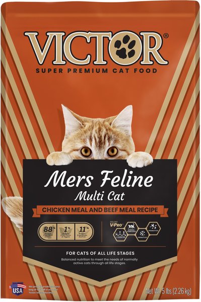 VICTOR Mers Feline Dry Cat Food 5 lb bag Chewy