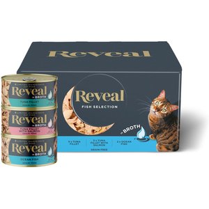 Reveal Natural Grain-Free Fish & Chicken Broth Flavored Variety Pack Wet Cat Food