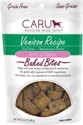 Caru Soft 'n Tasty Baked Bites Venison Recipe Grain-Free Dog Treats, 3.75-oz bag
