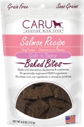 Caru Soft 'n Tasty Baked Bites Salmon Recipe Grain-Free Dog Treats, 4-oz bag