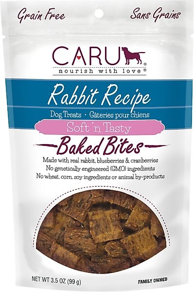 Caru Soft 'n Tasty Baked Bites Rabbit Recipe Grain-Free Dog Treats, 3.75-oz bag slide 1 of 4