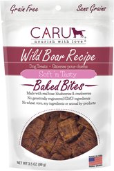 Caru Soft 'n Tasty Baked Bites Wild Boar Recipe Grain-Free Dog Treats, 3.75-oz bag