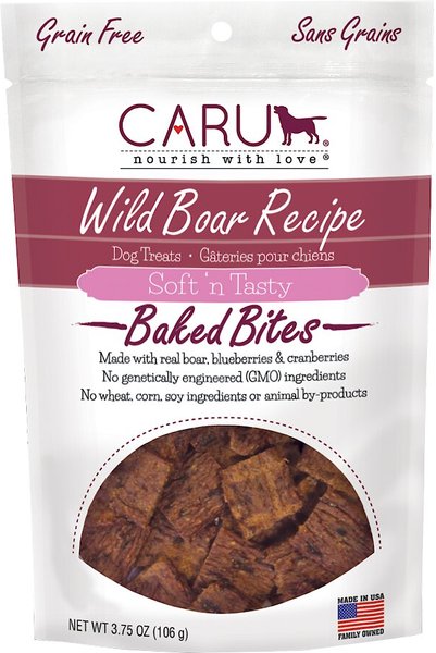 Caru Soft 'n Tasty Baked Bites Wild Boar Recipe Grain-Free Dog Treats, 3.75-oz bag slide 1 of 4