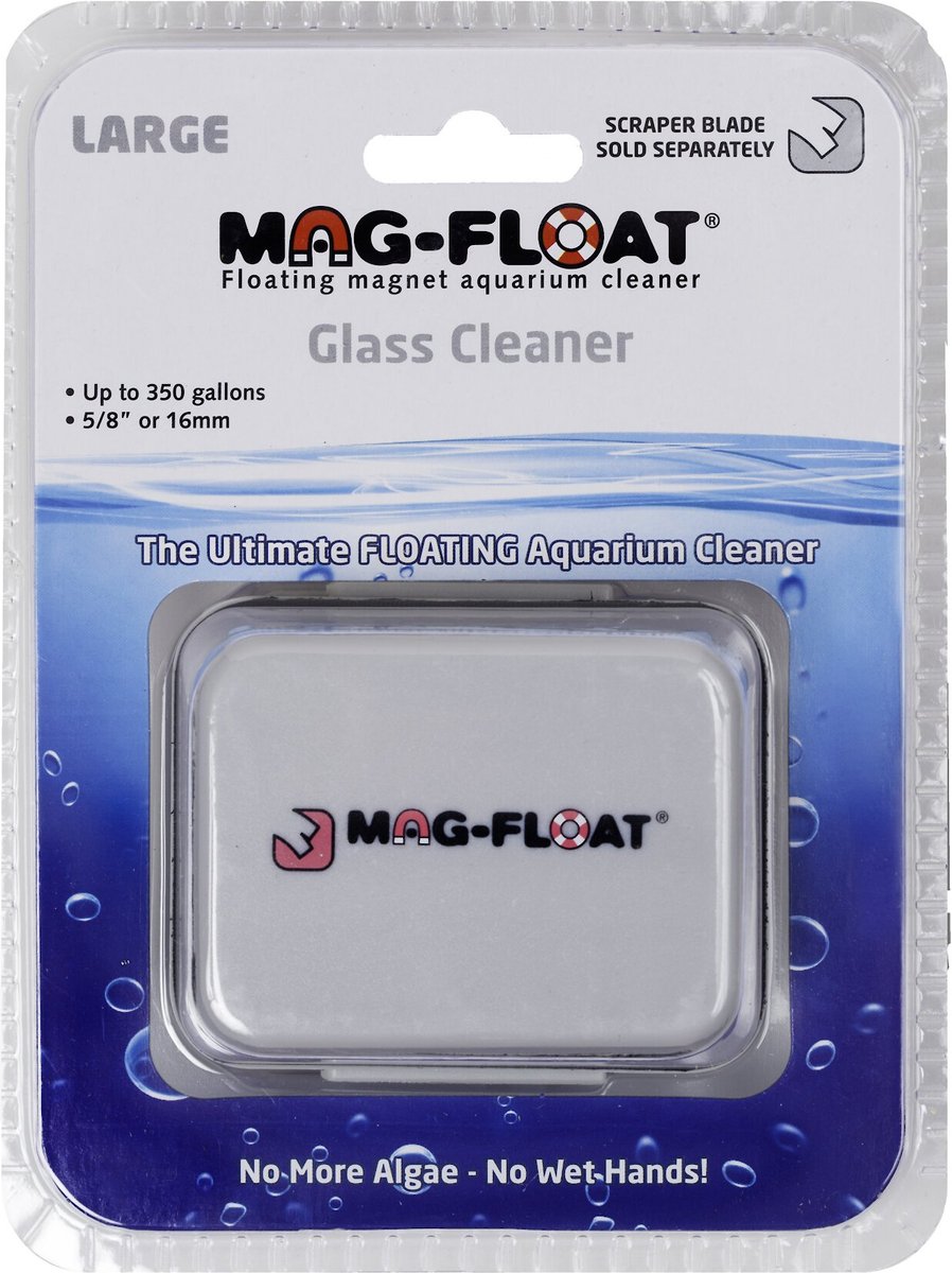 MAG-FLOAT Glass Floating Magnetic Aquarium Cleaner, Large - Chewy.com