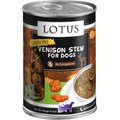 Lotus Venison Stew Grain-Free Canned Dog Food, 12.5-oz, case of 12