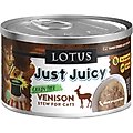 Lotus Just Juicy Venison Stew Grain-Free Canned Cat Food, 5.3-oz, case of 24