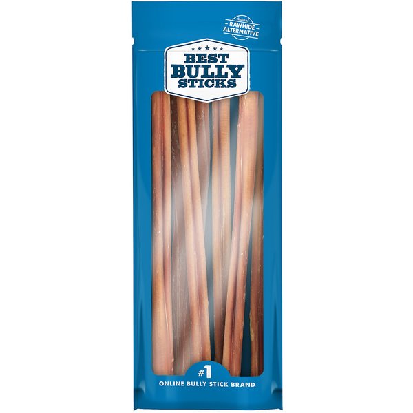 BEST BULLY STICKS 12" Bully Sticks Dog Treats, 8oz bag