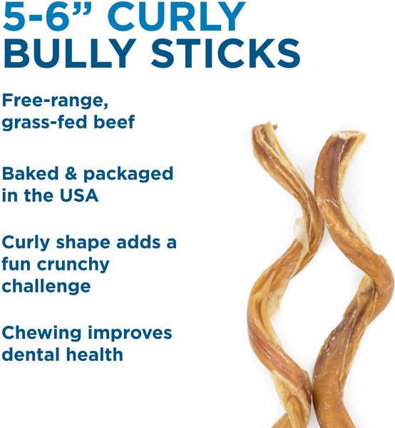 Best Bully Sticks Thick Curly 5-6" Bully Sticks Dog Treats