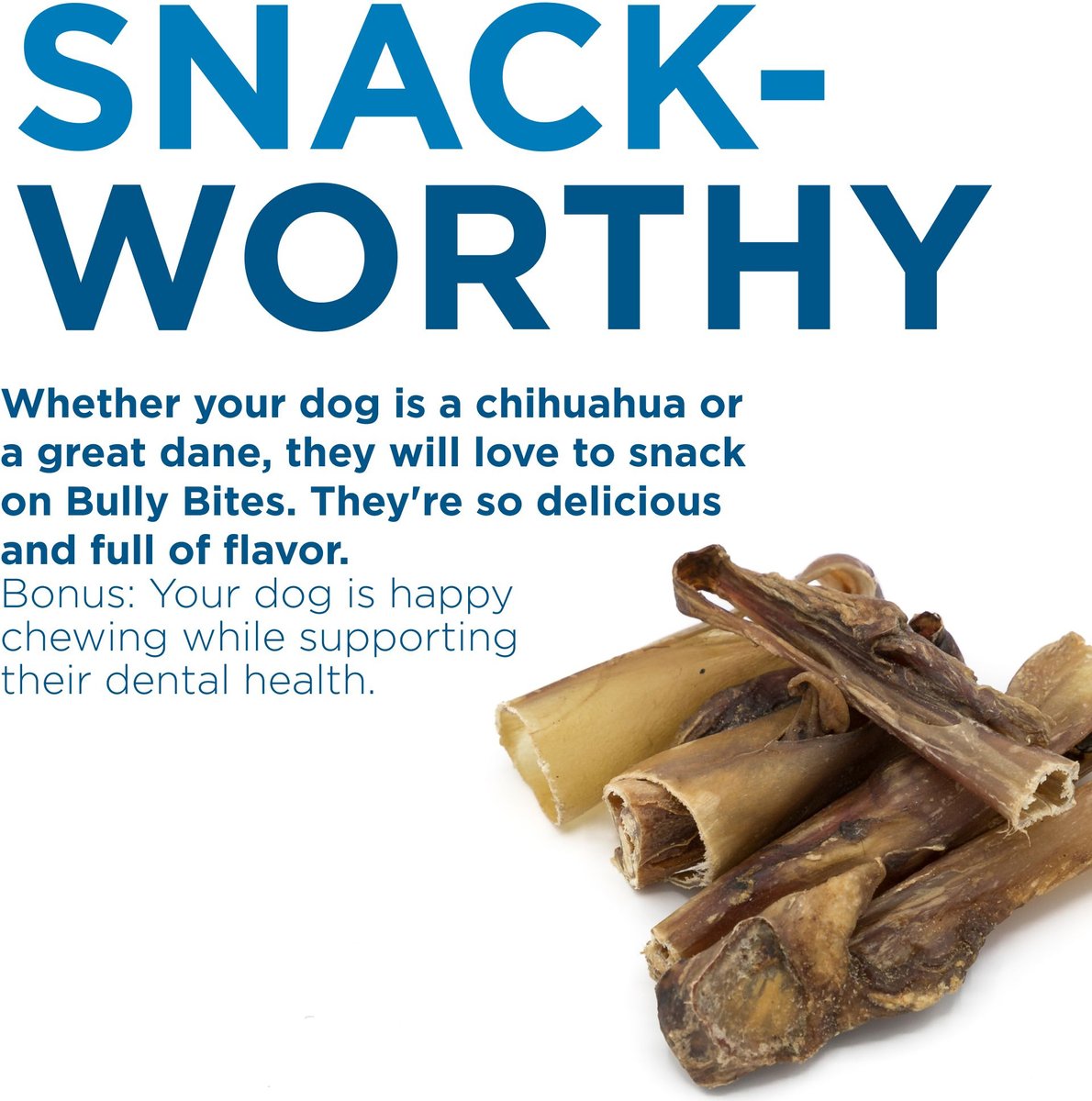 BEST BULLY STICKS Bully Bites Dog Treats, 2-lb bag - Chewy.com