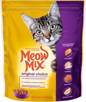 MEOW MIX Original Choice Dry Cat Food 22 lb bag Chewy