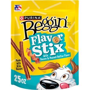 Beggin' Purina Beggin' Strips & Stix Bacon & Peanut Butter Flavor Soft & Chewy Dog Treats