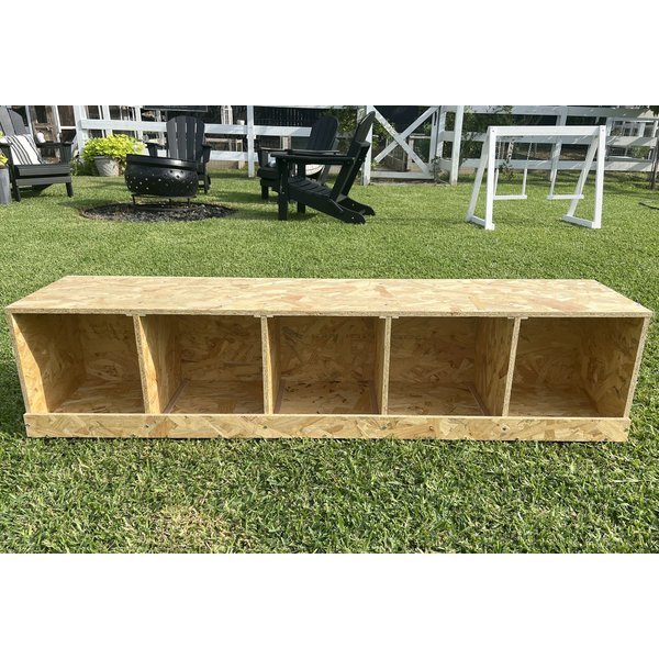 Homestead essentials 3 Compartment Roll Out Nesting Box for Chickens