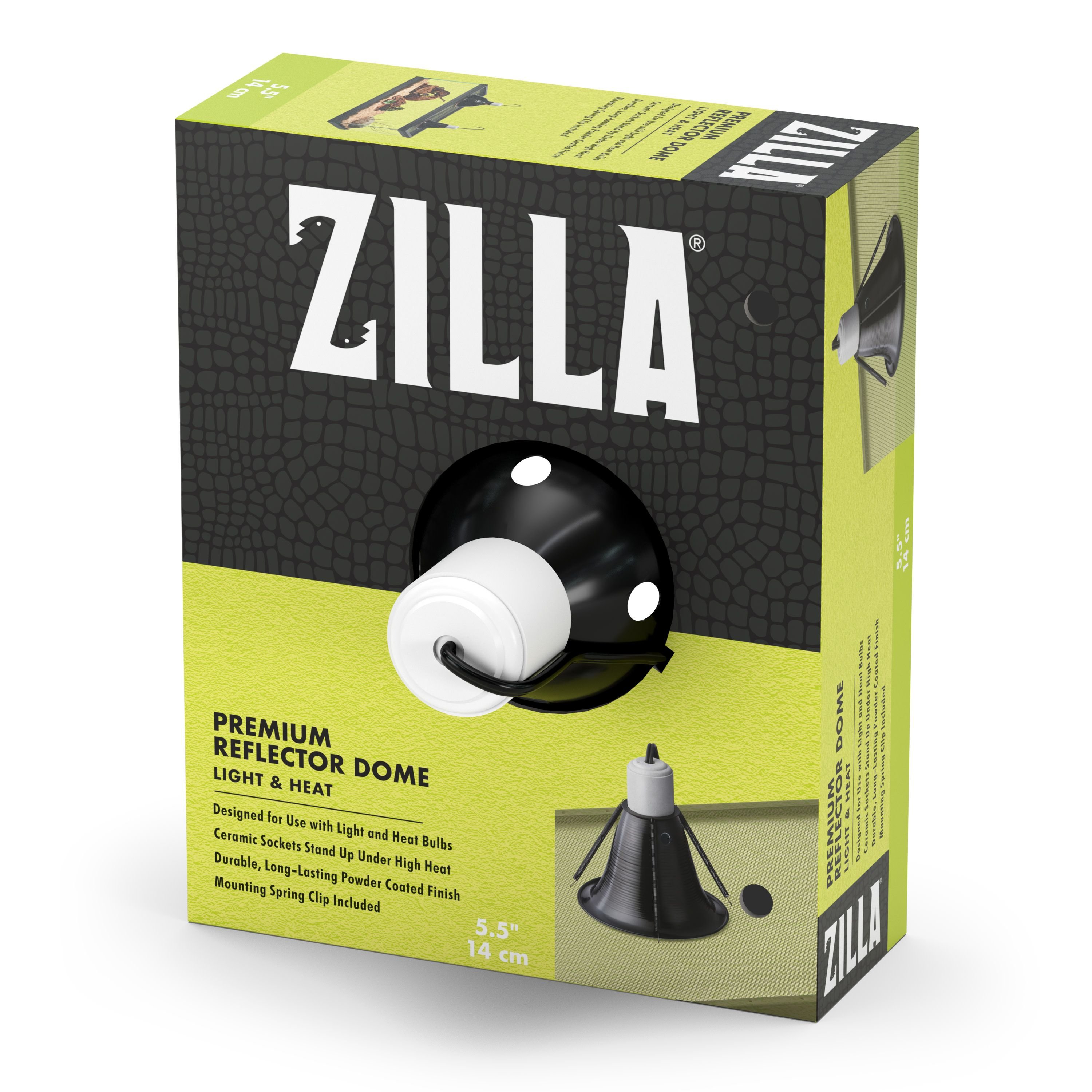 ZILLA Premium Reflector Light & Heat Black Ceramic Dome Lighting Fixture Customer Questions