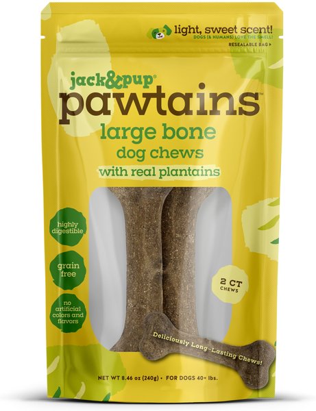 Jack & Pup Pawtains 6-inch Braided Bone Dog Chew, Medium, 6 count