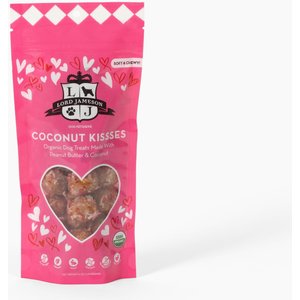 Lord Jameson Coconut Kisses Vegan Soft & Chewy Dog Treats, 6-oz pouch