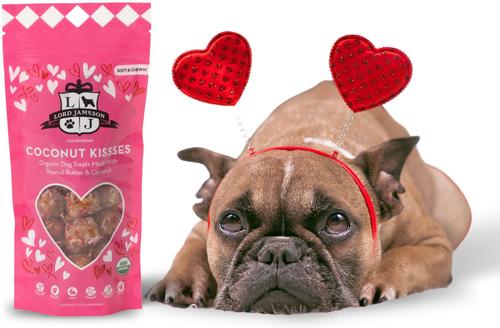 Show full view: Lord Jameson Coconut Kisses Vegan Soft & Chewy Dog Treats, 6-oz pouch slide 4 of 7