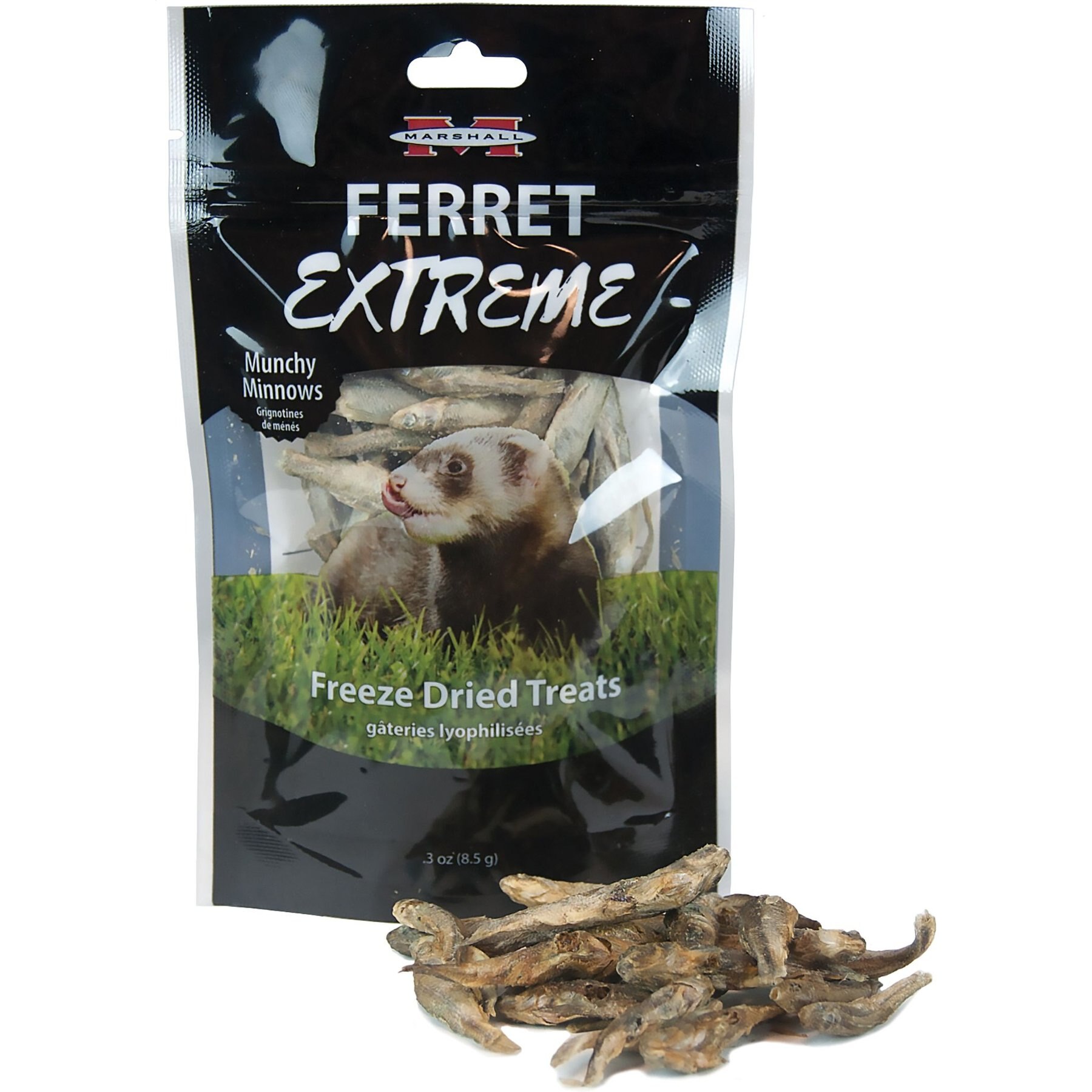 MARSHALL Extreme Munchy Minnows FreezeDried Ferret & Rat Treats, .3oz