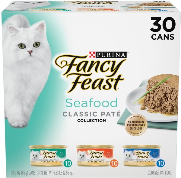 Fancy Feast Classic Seafood Feast Variety Pack Canned Cat Food