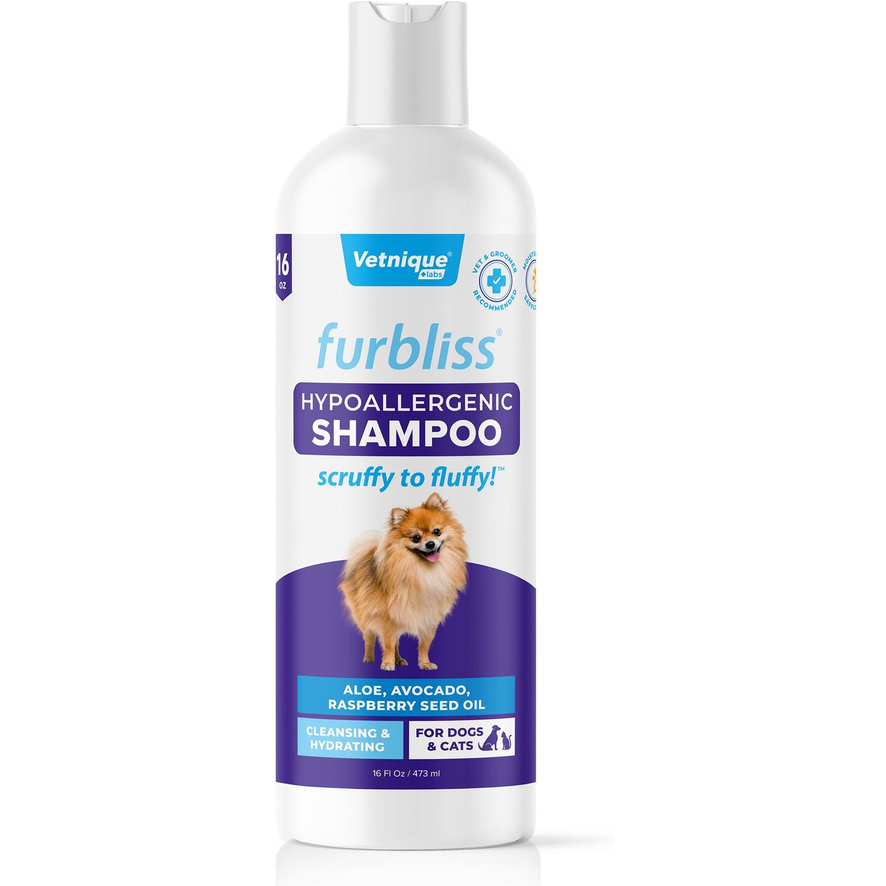 VETNIQUE LABS Furbliss Hypoallergenic Sensitive Skin Dog & Cat Shampoo ...