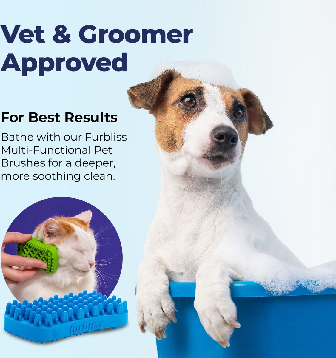 Vetnique Labs Furbliss Invigorating Shampoo with Rosemary, Eucalyptus & Oatmeal Dog & Cat Grooming Shampoo
