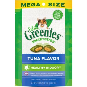 Greenies Feline SmartBites Healthy Indoor Tuna Flavor Cat Treats, 4.6-oz bag
