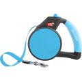 Wigzi Nylon Reflective Retractable Gel Dog Leash, Blue, Small: 13-ft long