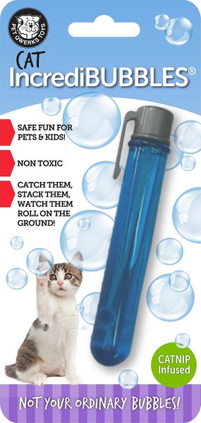 PET QWERKS Incredibubbles for Cats, Catnip 