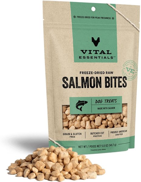 Nutrisca Grain-Free Salmon Recipe Bites Freeze-Dried Dog Food