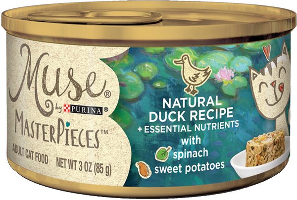 PURINA MUSE MasterPieces Natural Canned Cat Food Duck Recipe with